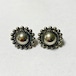 Vintage Sterling Ball & Rope Designed Earrings