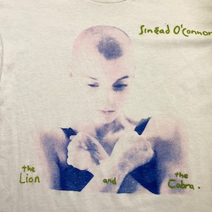 vintage 1980's SINEAD O'CONNOR music tee "the lion and the cobra"