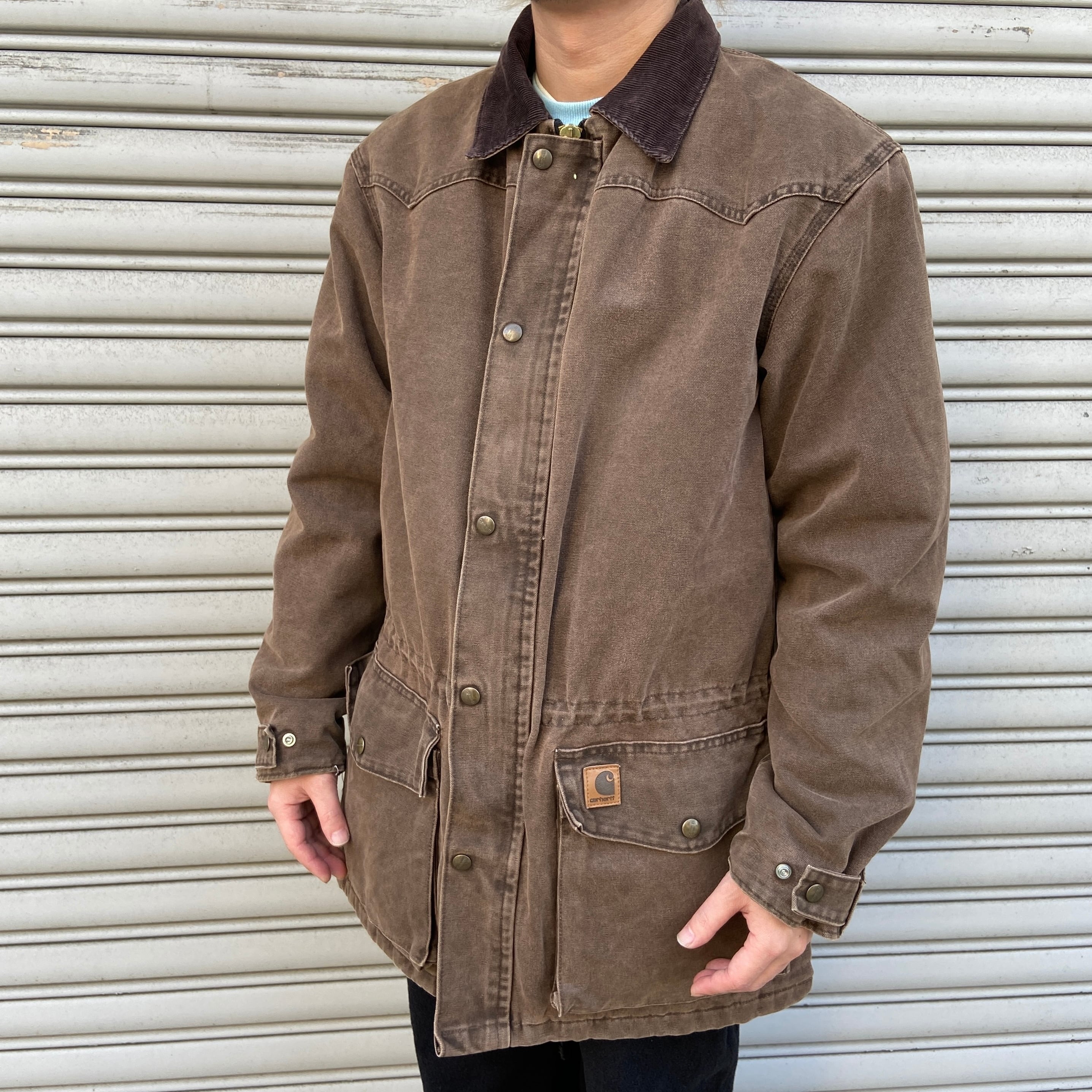 00s Carhartt ダックチョアコート C02DKB カバーオールジャケット M