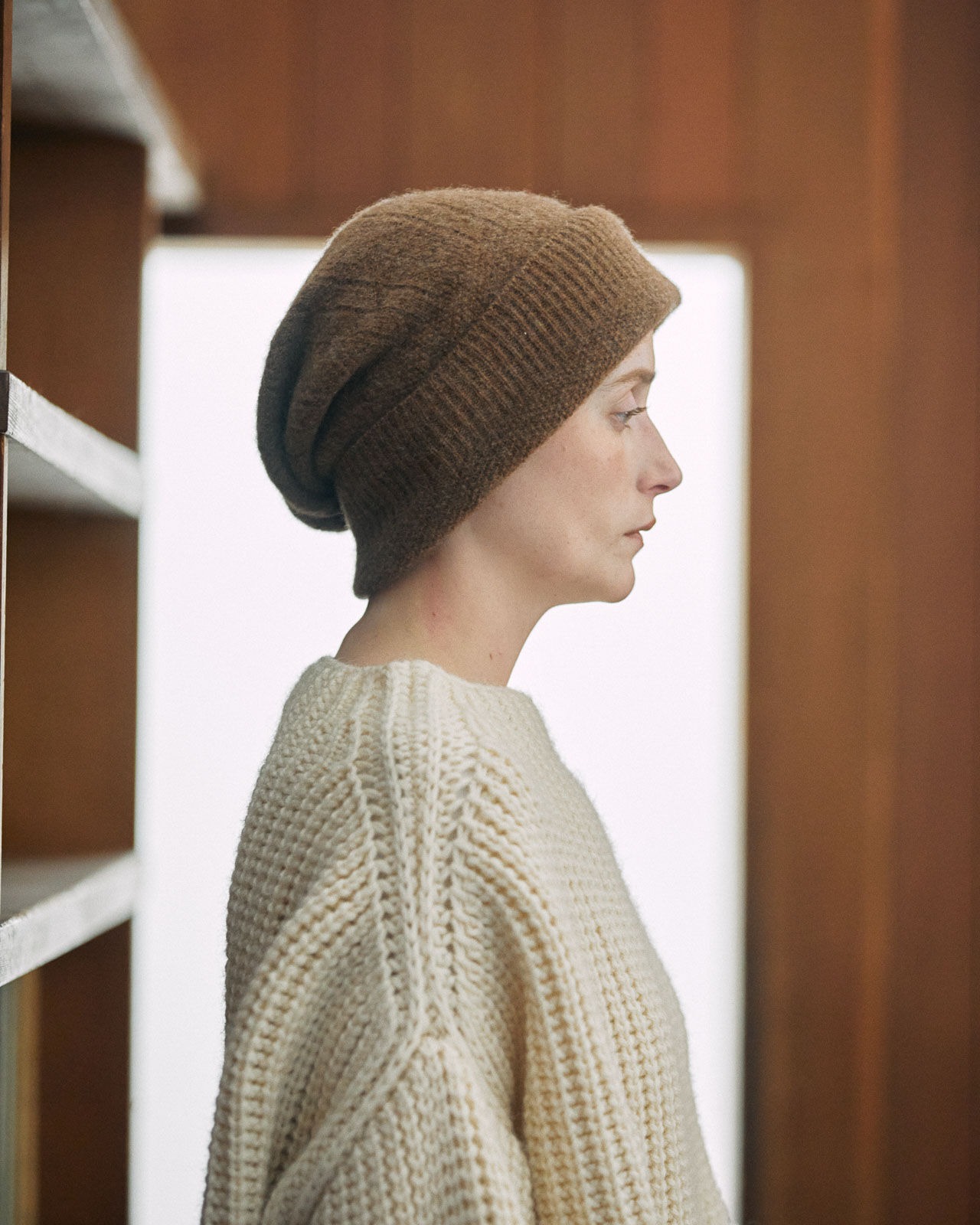 chisaki(チサキ) Nuum カシミヤセーブル ネックウォーマー(ターバン)インディゴのみ