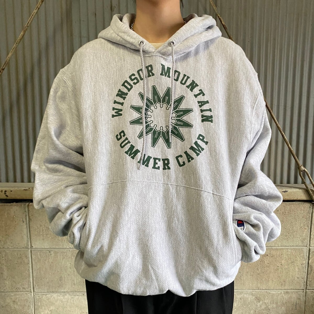 00年代 Champion チャンピオン プレミアムリバースウィーブ スウェット 
