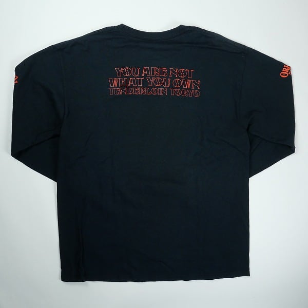 Size【L】 TENDERLOIN テンダーロイン TEE L/S O.N BLACK ロンT
