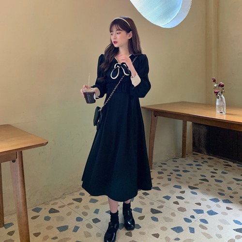✞ リボンVネック★長袖スリーブ ロング スウィート ✞ゴスロリ SM ミリ 甘ロリ クラロリ 和ロリ エレガント 黒ロリ 姫ロリ 華ロリ BB-BB4593267745