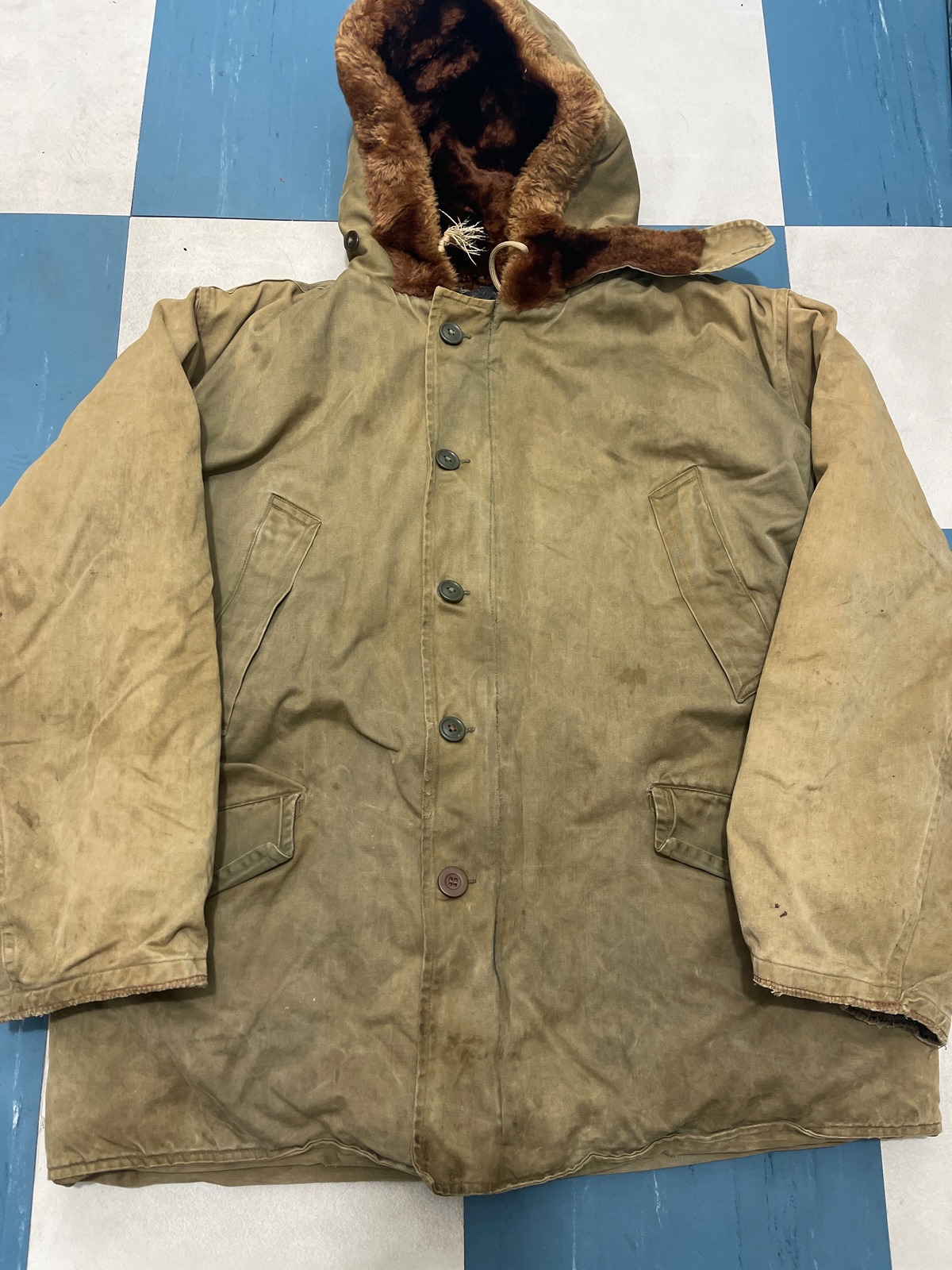 2062 40s U.S.ARMY AIR FORCE B-9 PARKA APPLEMAN MFG CO 40年代 B-9パーカー | elpaso