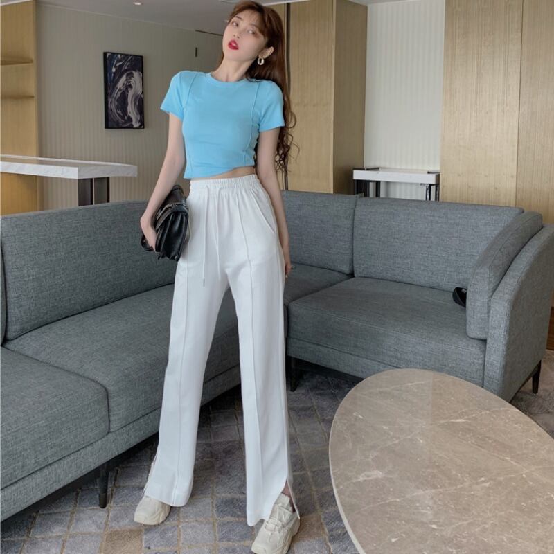 レッドサマーTシャツ カジュアル ストリート 夏物 YY-ファッション79019382988