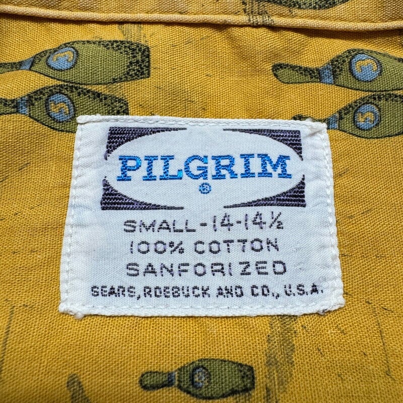 60's PILGRIM ピルグリム L/S プリントコットンシャツ 長袖 60's PILGRIM ピルグリム L/S プリントコットンシャツ 長袖