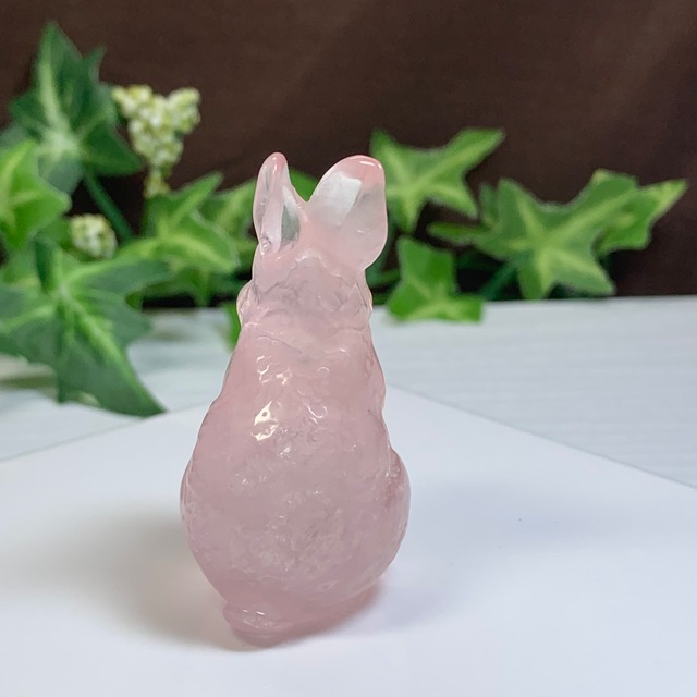 19.可愛いうさぎさん・ローズクォーツ