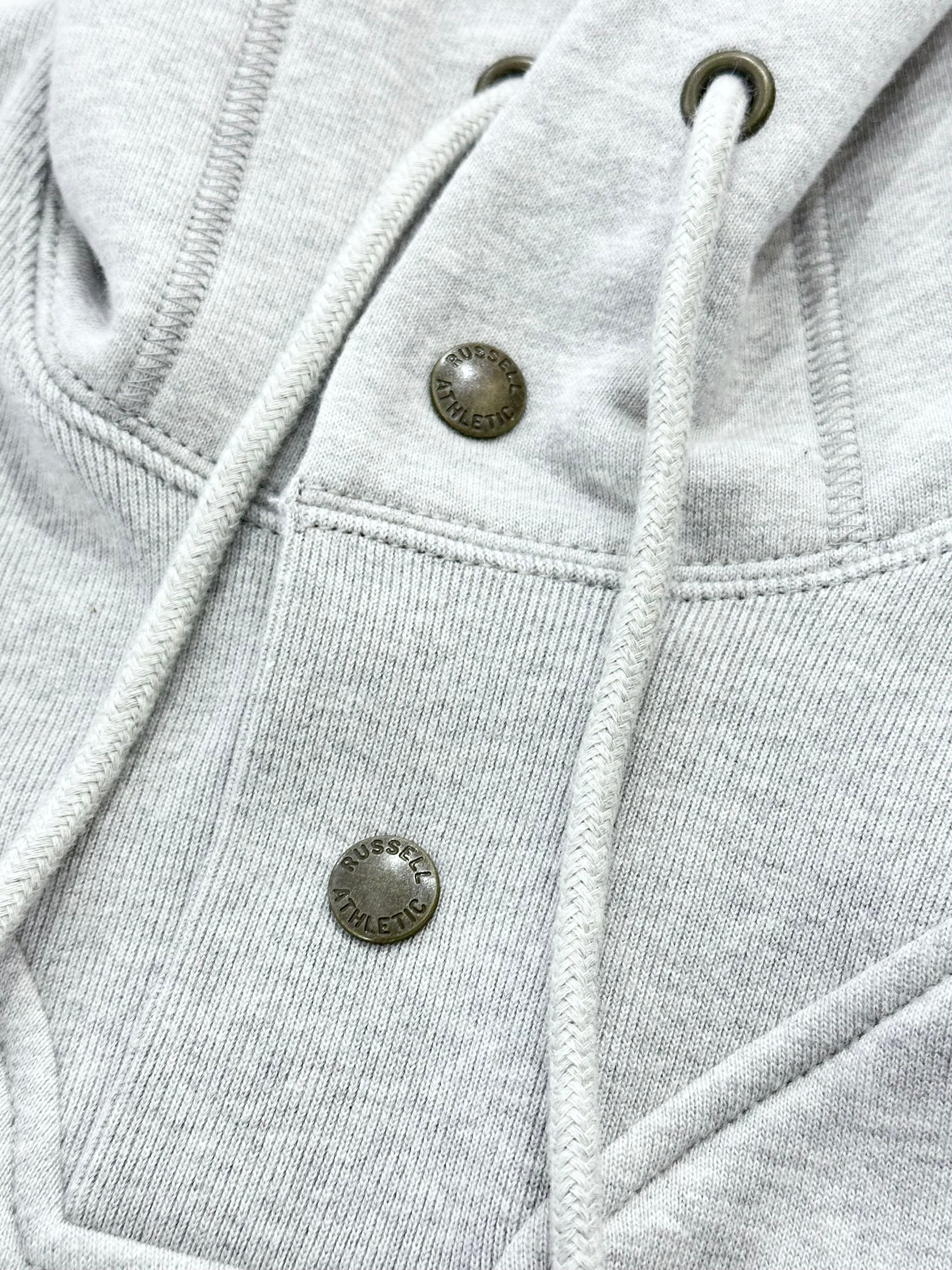 【新品】RUSSELL×BerBerJin Snap Button Hoodie RUSSELL × BerBerJin High Cotton™ Snap Button Hoodie Gray (sizeL