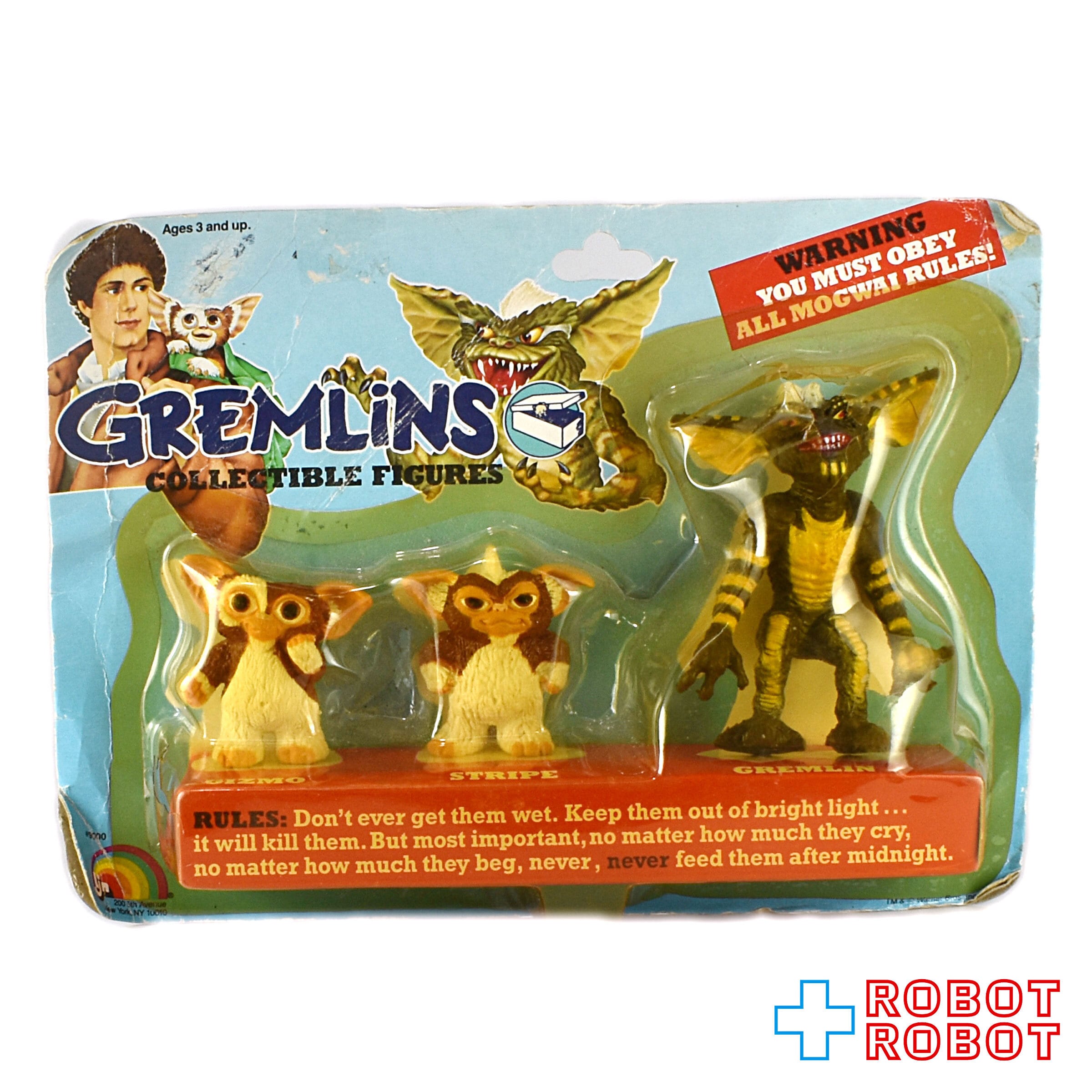 LJN グレムリン コレクティブルフィギュア ギズモとストライプ PVC3体