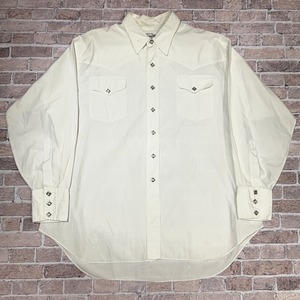 1950'S JAMES S.LEE WESTERN SHIRT WHITE