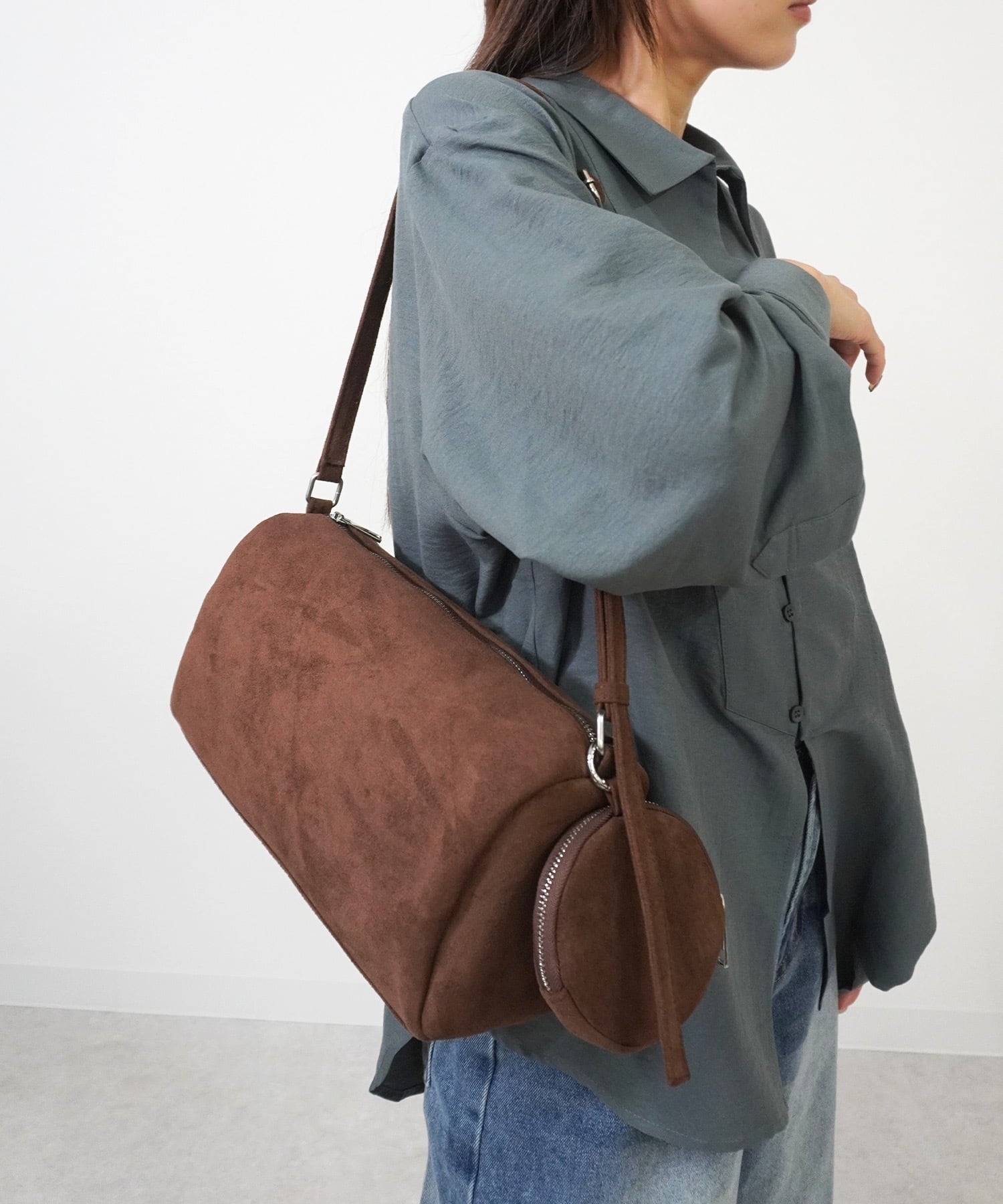 スエード横長ショルダーBAG 5723053(0917) | gossara(ゴサラ) スエード横長ショルダーBAG 5723053(0917) | gossara(ゴサラ)