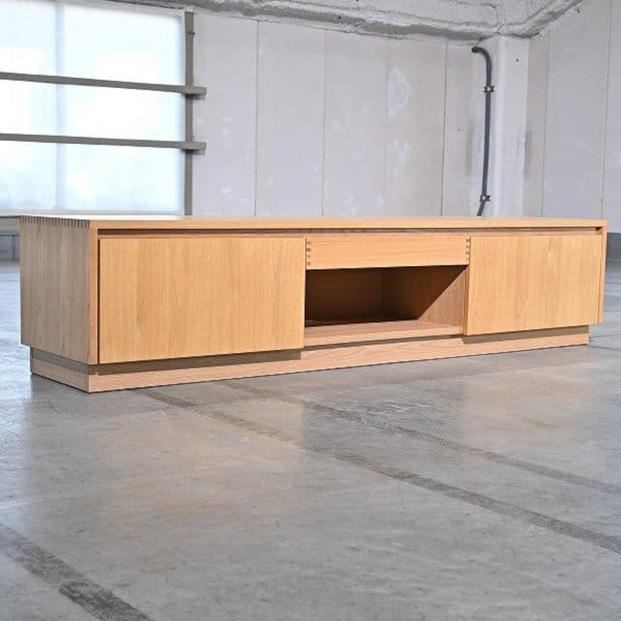 廃盤 unico 7万「CRAFF」TVボード オーク材 テレビ AV ロー 引出し 収納 リビング ダイニング ナチュラル 北欧テイスト ウニコ ミサワ【中古家具/中古インテリア/USED家具ユーズド家具/リサイクル】