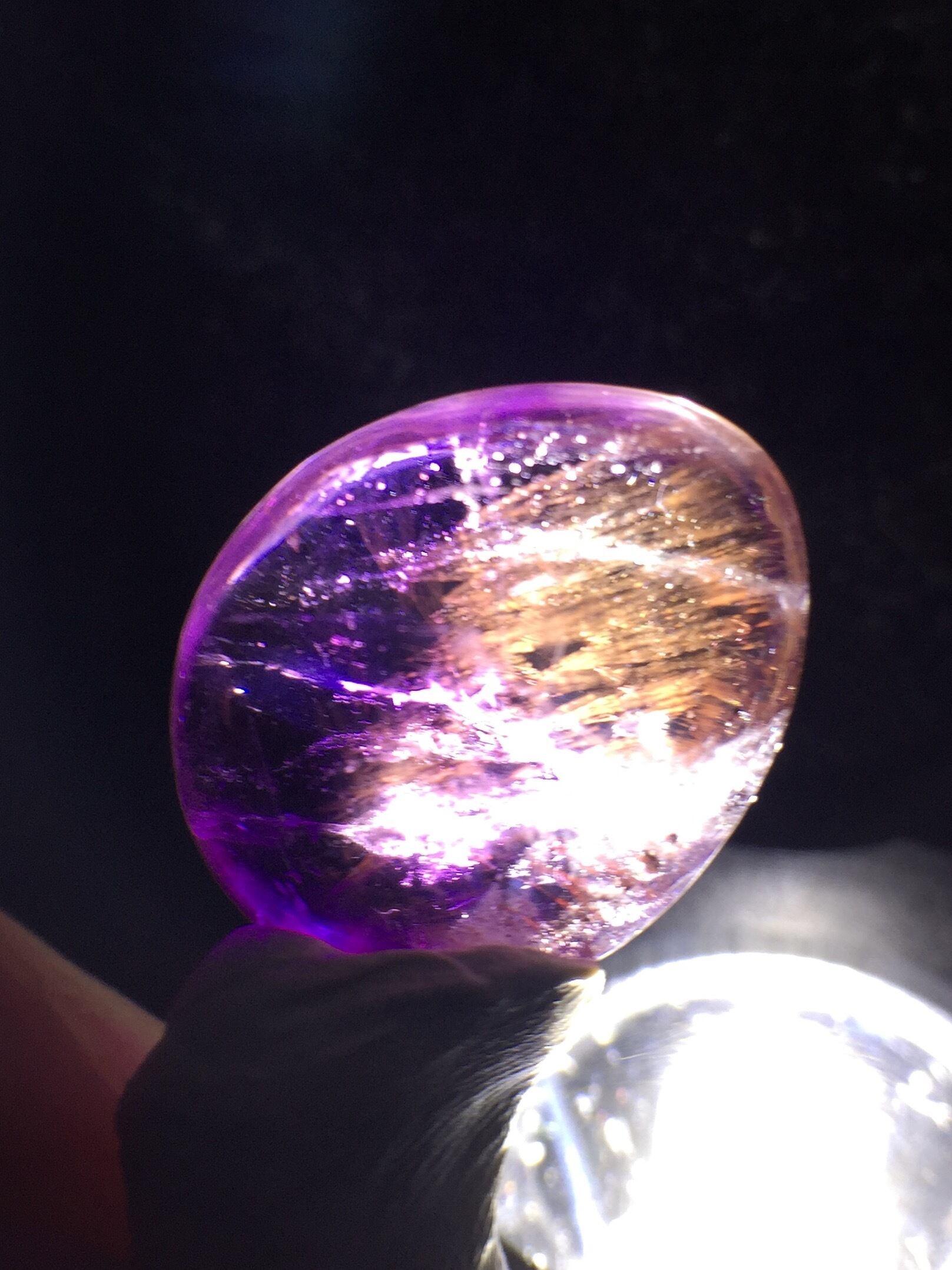 4) レッドゴールド(ピンク)エンジェルラダーINアメジスト | レムリアの太陽