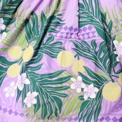 フラダンス 衣装 パウスカート パープル系 ハワイアンプリント アロハ レッスン 練習 華やか かわいい シングル グリーン系 ホワイト系 イエロー系 紫 緑 白 黄 明るい ダンス おしゃれ フラ プルメリア柄 パウスカート ダンス衣装 ハワイアン衣装