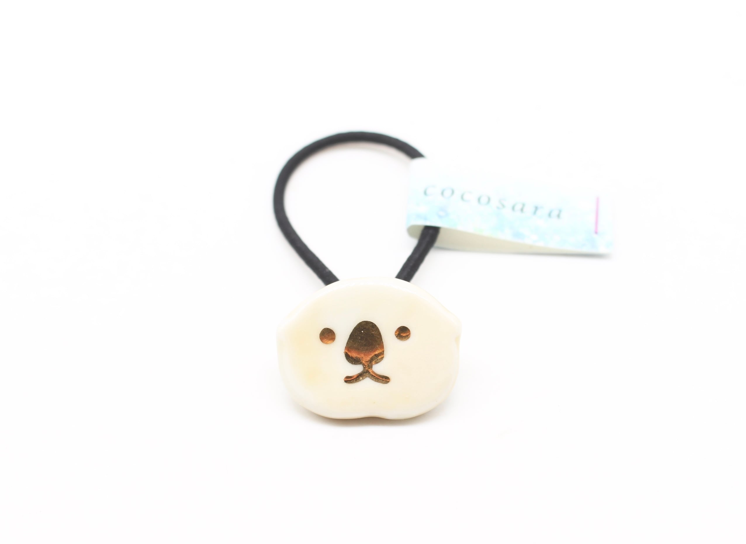 有田焼ヘアゴム ラッコ(ベージュ) | 有田焼アクセサリー・陶器