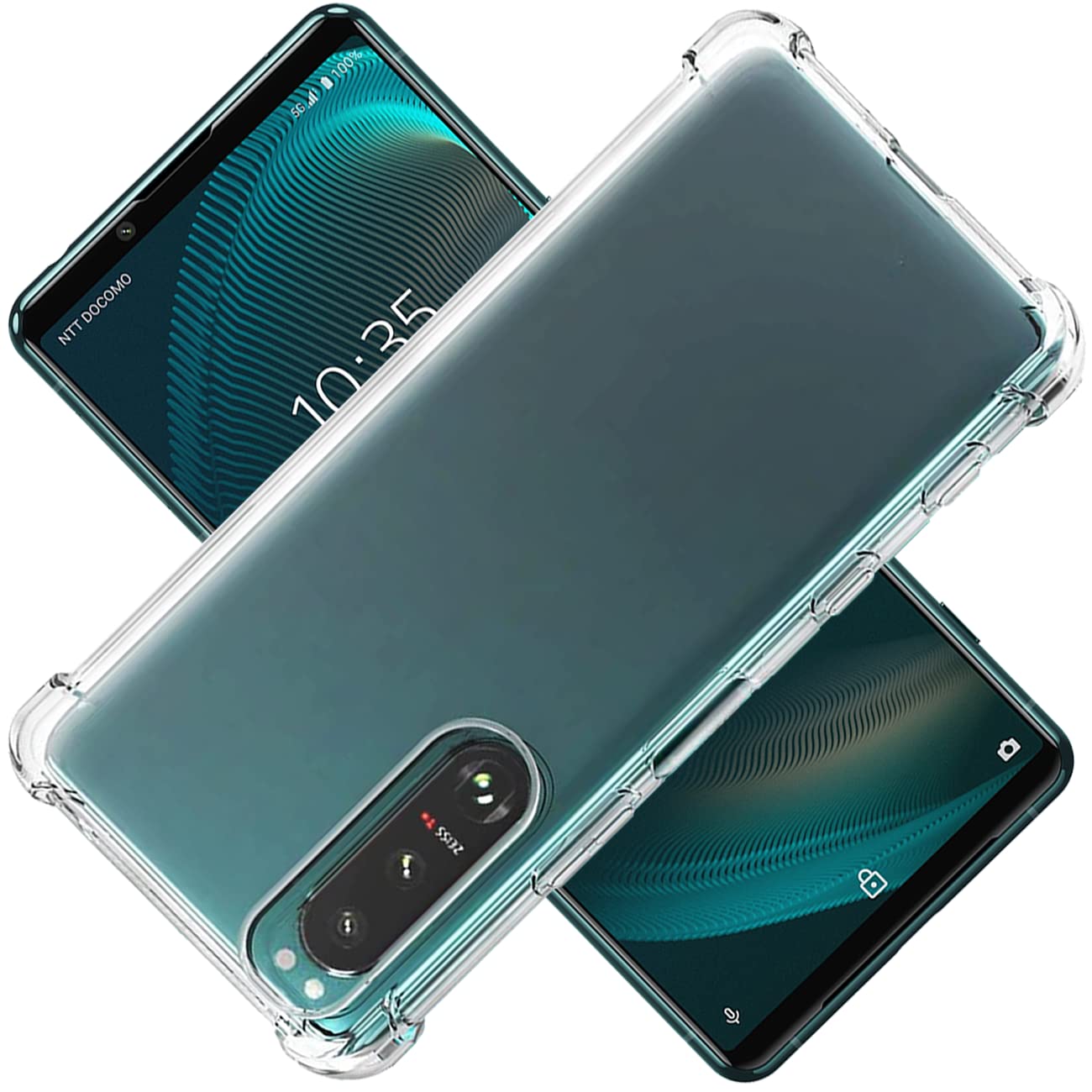 【人気】対応 Xperia 5 III ACS03129 ケース Xperia5 III クリア ケース Xperia5III カバー シェル スマホ保護カバー〔SGS認証 クリア 美しい 光沢感 落下防止 衝撃吸収 保護 頑丈 軽量 傷防止 黄ばみ防止 ソフト 軽薄型 耐衝撃 米軍MIL規格取得〕