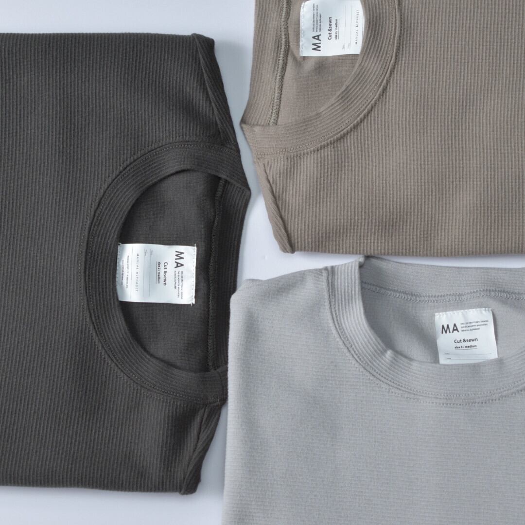 Manual Alphabet マニュアルアルファベット ミリタリーフライスクルーネックTシャツ【メンズ】