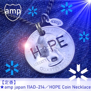 〚5/7値上げ¥14,300に☝〛【三番人気】★amp japan 11AD-214／HOPE Coin Necklace