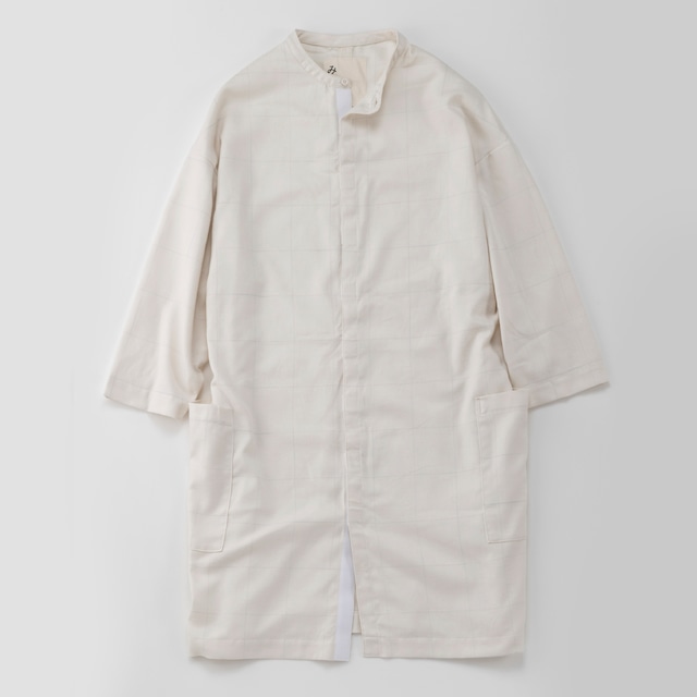 OP-02｜easy as pie LONG SHIRTS　播州織 window pane