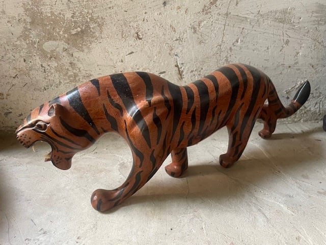 大型一点物】セネガル木彫りゾウ 52cm ｜アフリカンアート・重厚