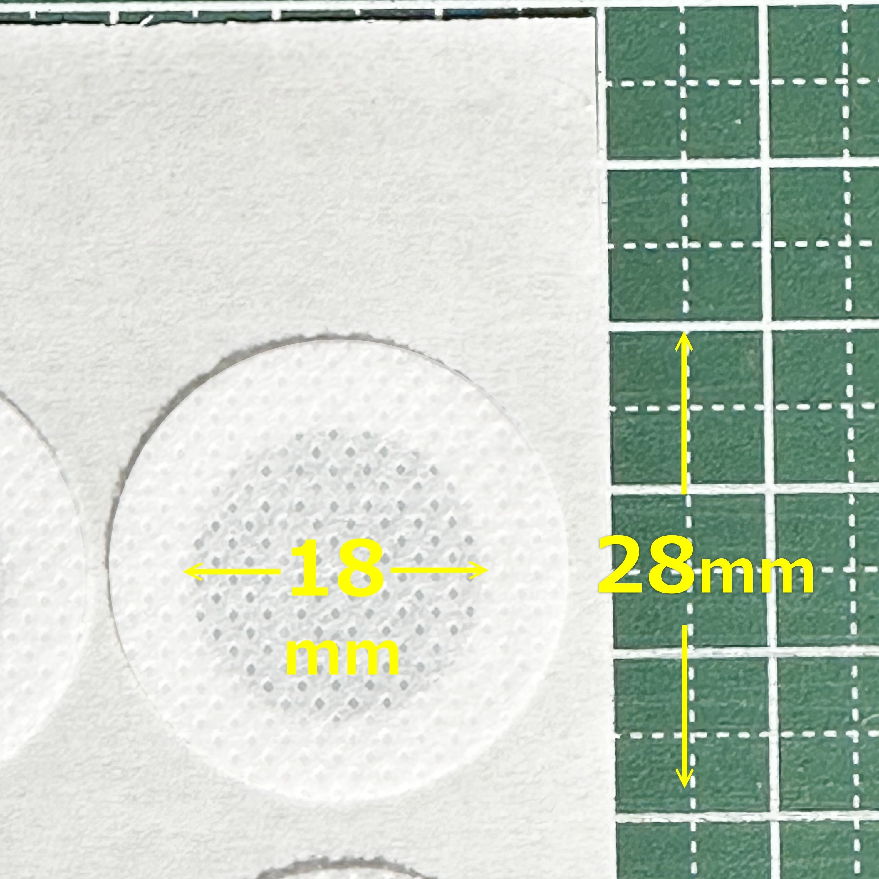 タイベストシール 28mm 60枚(1シート) 不織布フィルター フィルター