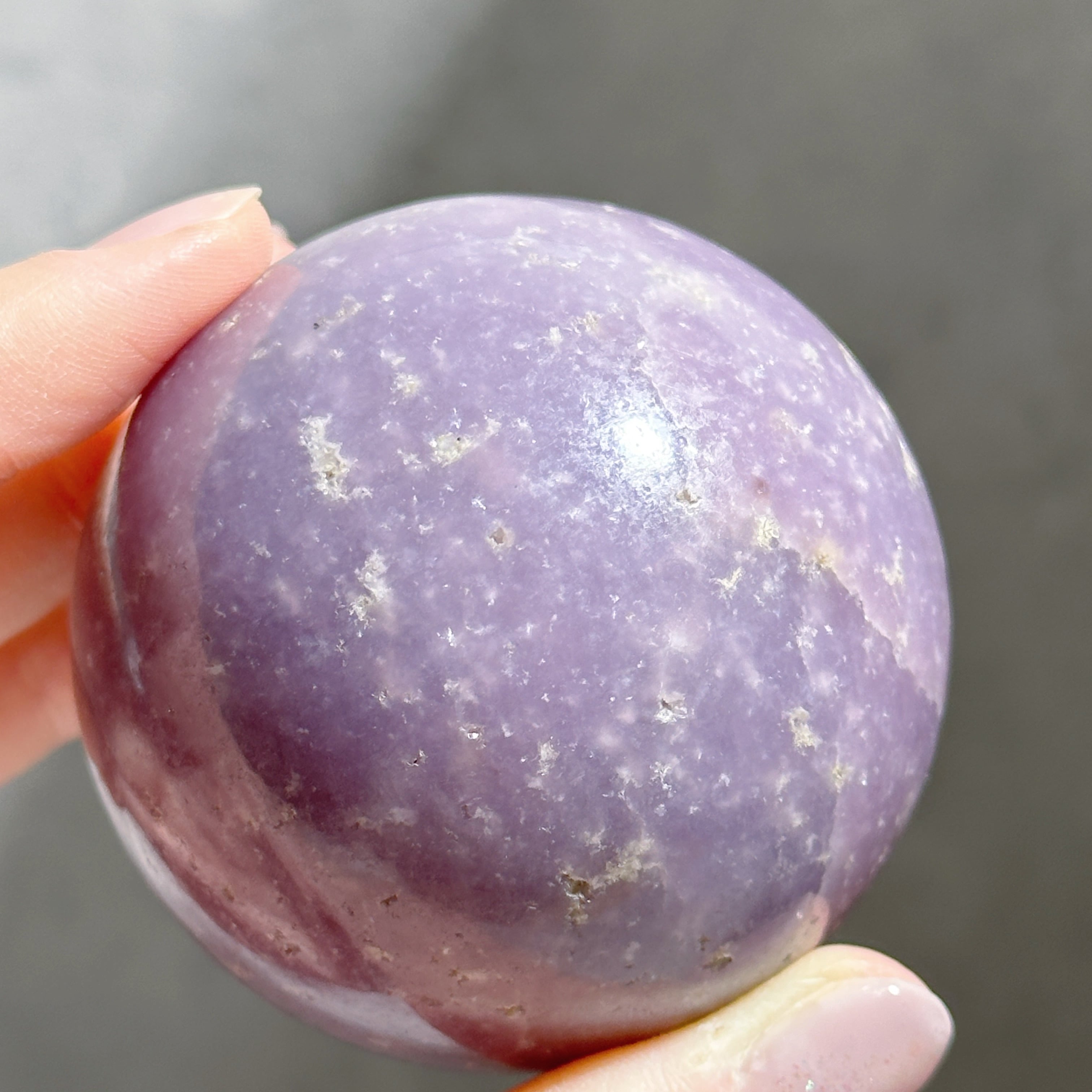 【匿名発送】72ミリ レピドライトスフィア レピドライト スフィア12◇Lepidolite◇天然石・鉱物・パワーストーン