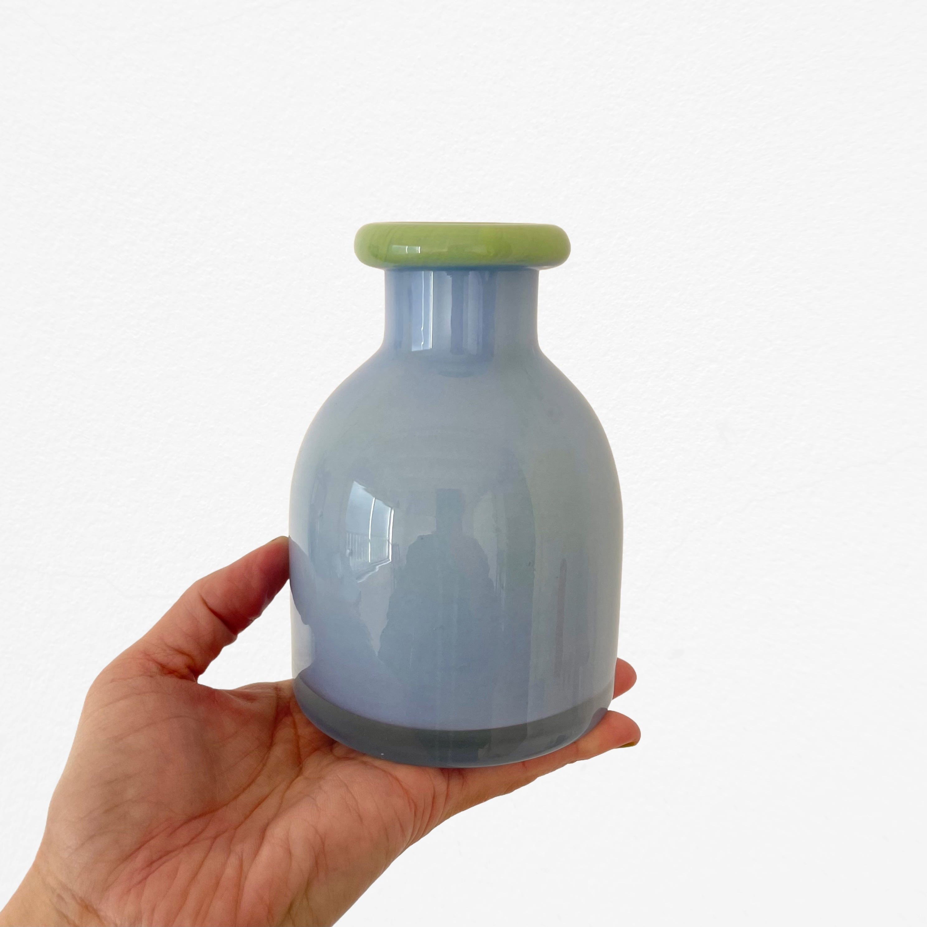 Torta Glass Vase - Blue & Green 花瓶 フラワーベース | YAY! -Art