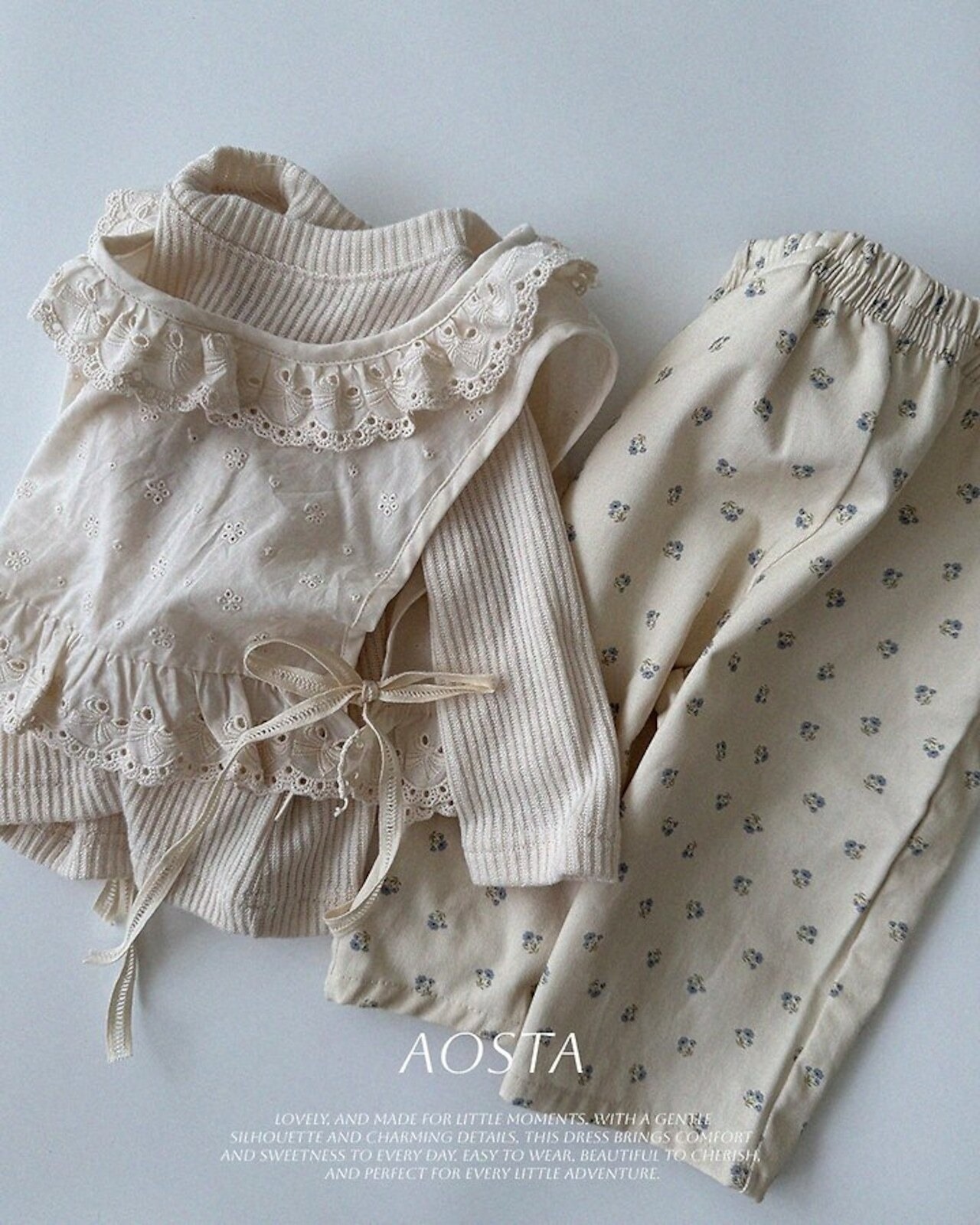 韓国子供服 / 26Autumn / Aosta / ラブパンツ / 秋服 *S~XXL*