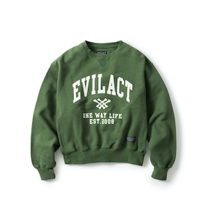 EVILACT " HEAVY CREW NECK " GREEN