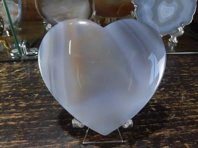 【瑪瑙カービング】　ハート瑪瑙　no.5