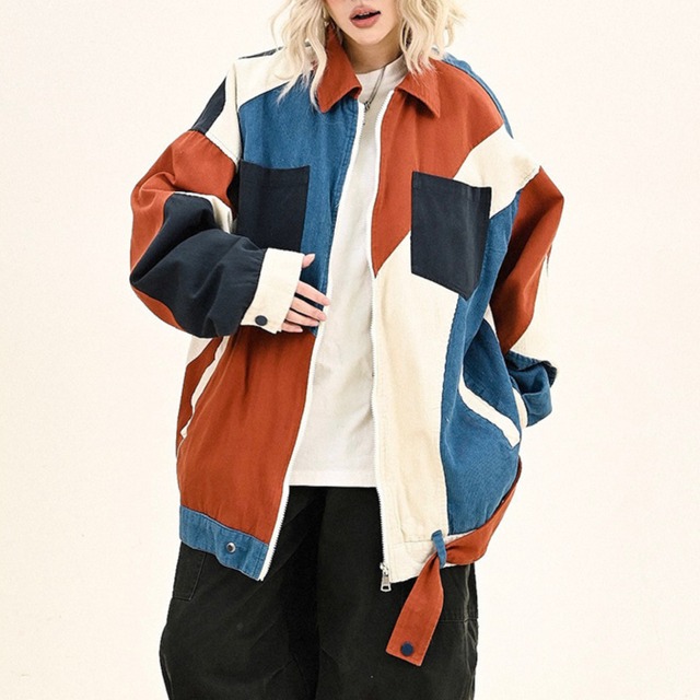 patchwork color jacket　パッチワークカラージャケット　J0652