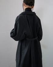 to-te - Hole Tuck Balloon :Matt Black|ホールタック/バルーンシャツコート