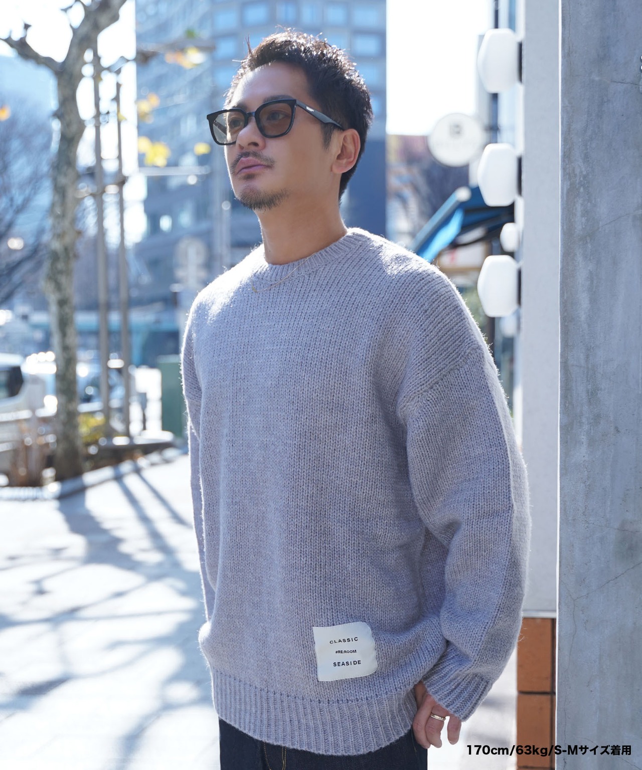 【#Re:room】SEASIDE BIG CREW KNIT［REK138］