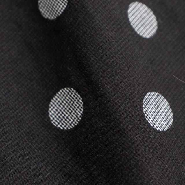 ブロードハウンドトゥースドットプリント ワンハンドルトート(P00400)クロ