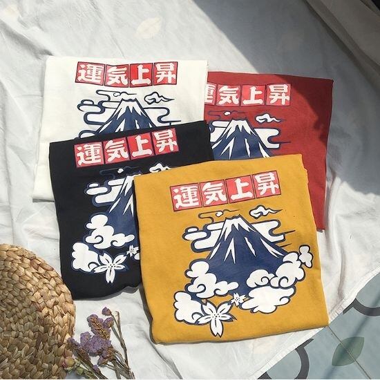全4色 Tシャツ 和風 プリント 日本 カジュアル メンズ カットソー