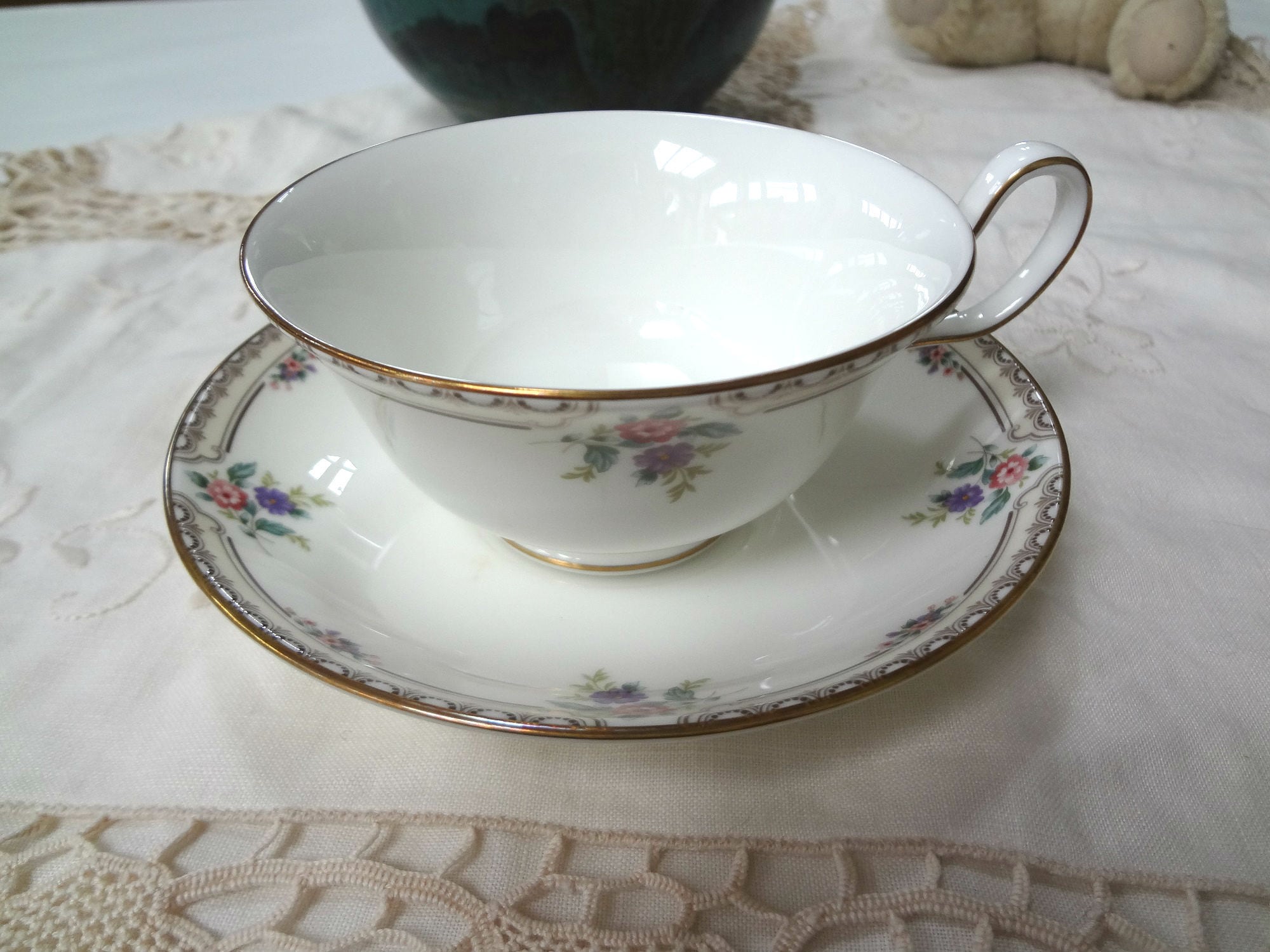 瑞ウェッジウッドWEDGWOOD MARKHAM ティーポット ＋ シュガー 【3740 