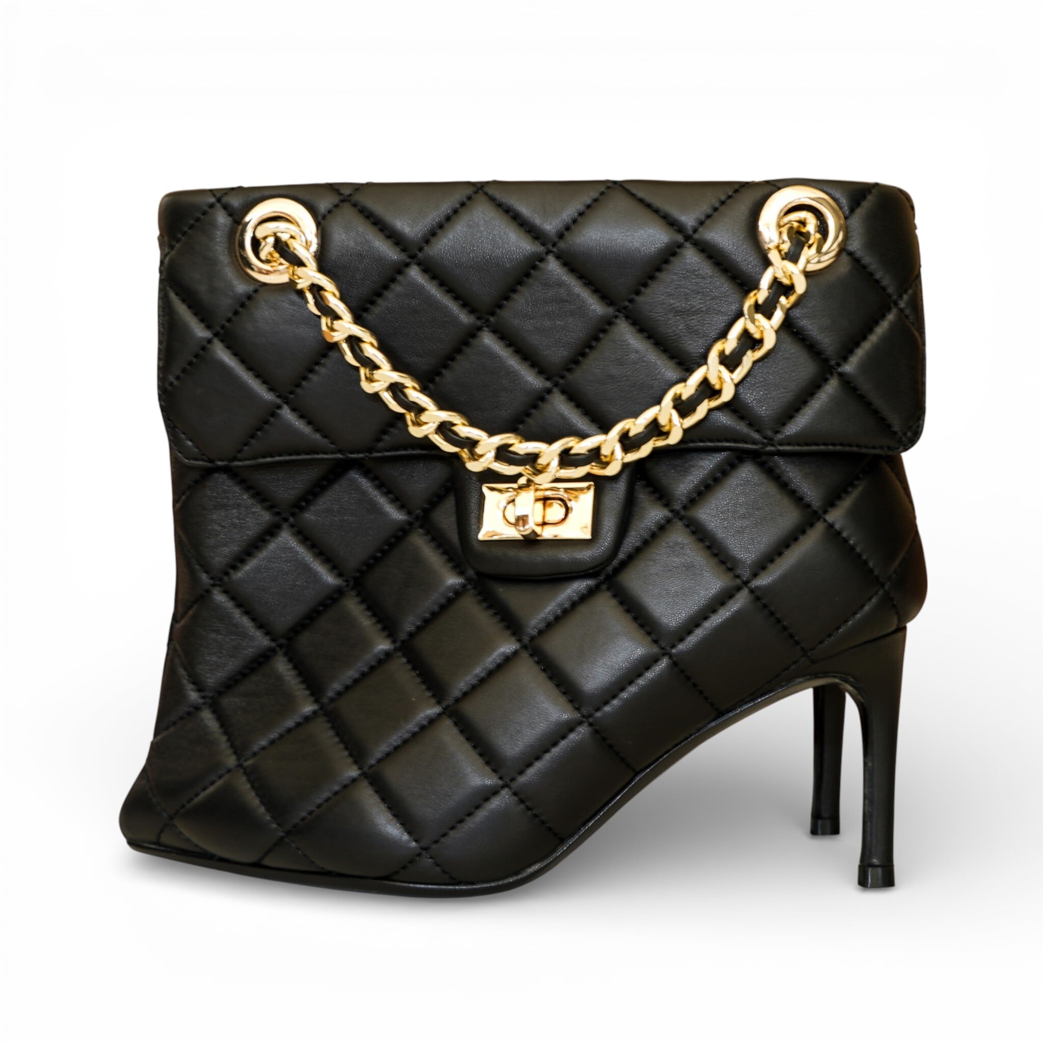 MIHARA YASUHIRO ミハラヤスヒロ ショートブーツ ハラコ レザー Maison MIHARA YASUHIRO メゾンミハラヤスヒロ Quilted Bag Detail Pin