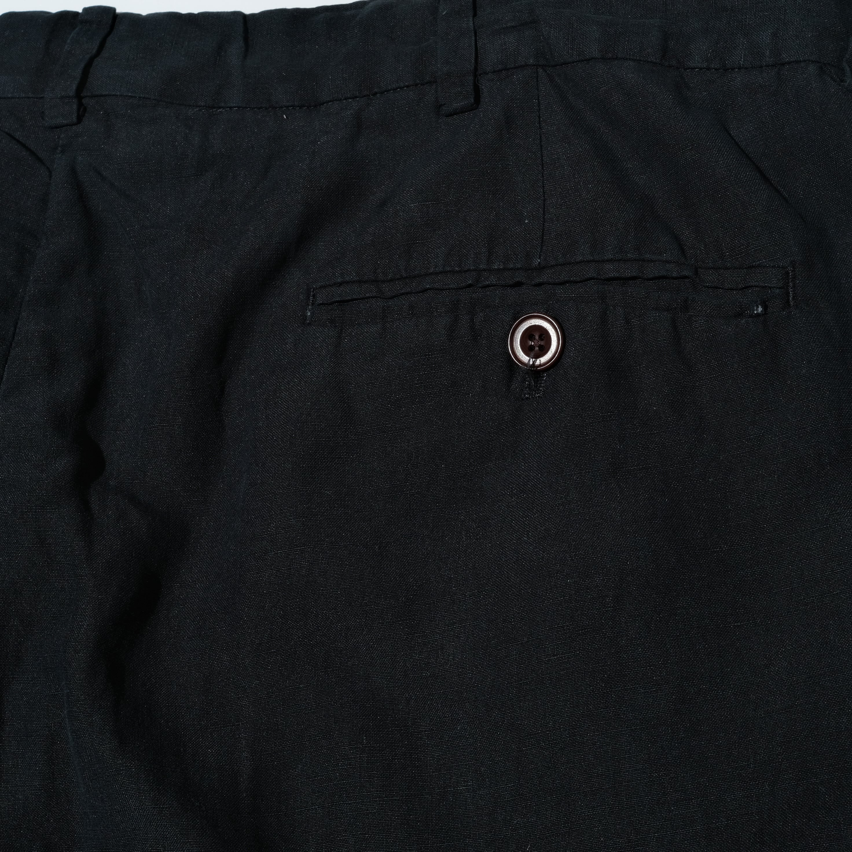 Polo by Ralph Lauren silk/linen black slacks [37.5x29] | goodbuy