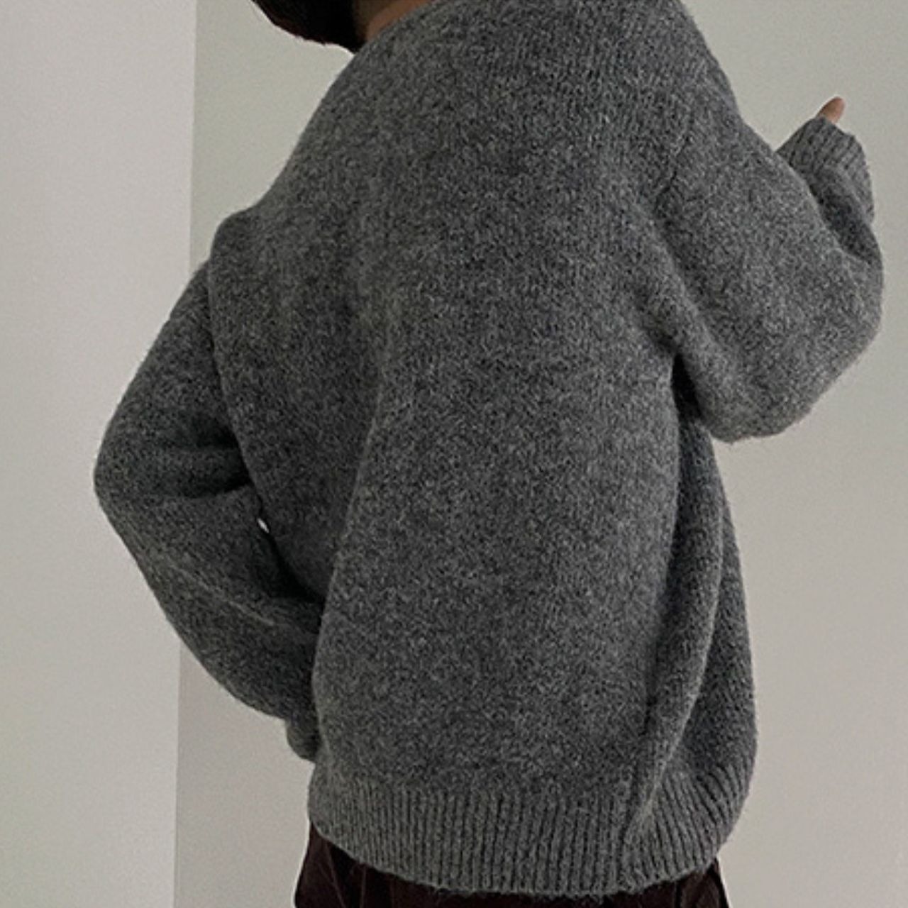 マーブルグレーニット　MT0080328