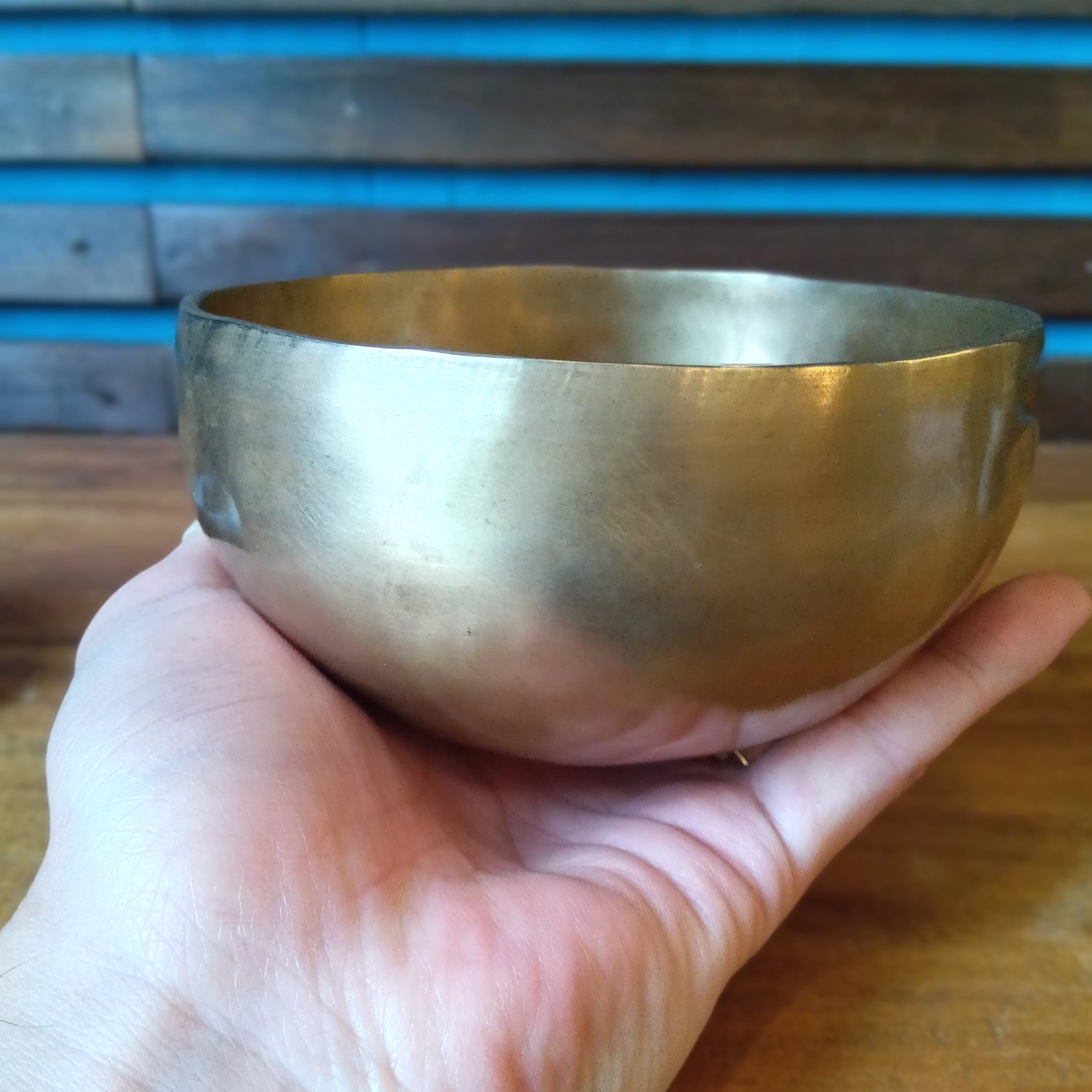 手打ち鍛造】ネパール製 ハンドメイド シンギングボウル（直径約13cm