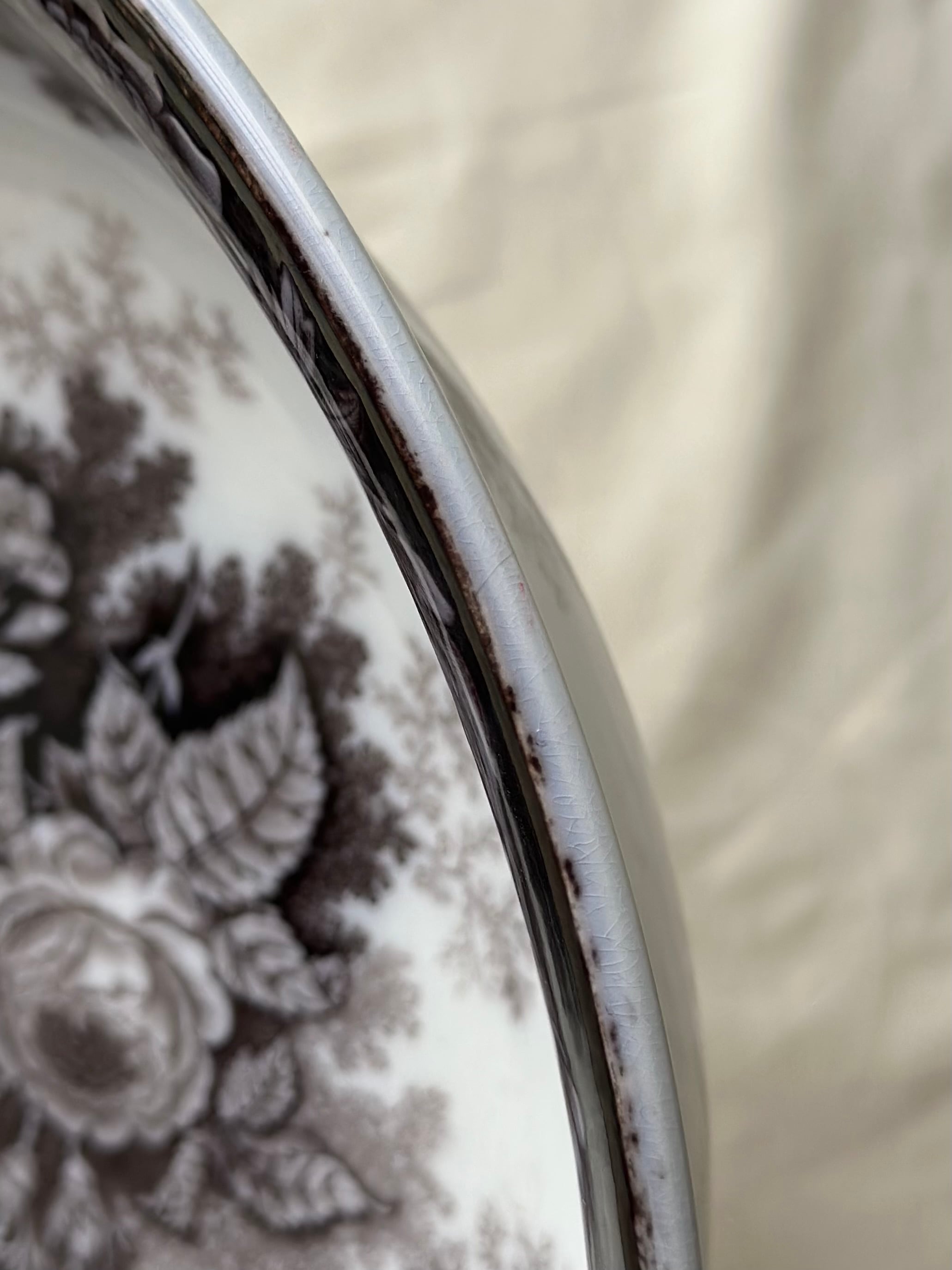 【美品レア】SARREGUEMINES JARDINIÈRE サボン[3731] Sarreguemines サルグミンヌ / “JARDINIERE” 大きなベイスン ボウル