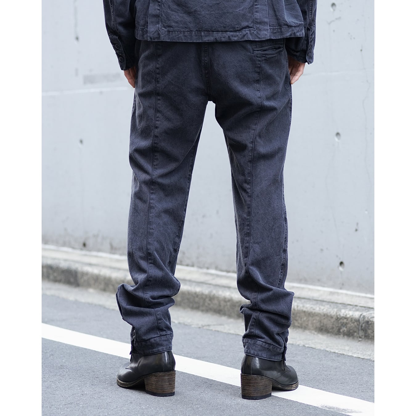 the viridi-anne 19SS ギャザーパンツ ビリジアン The Viridi-anne] (ザヴィリディアン) VI-3958-04 COTTON/TENCEL SLIM
