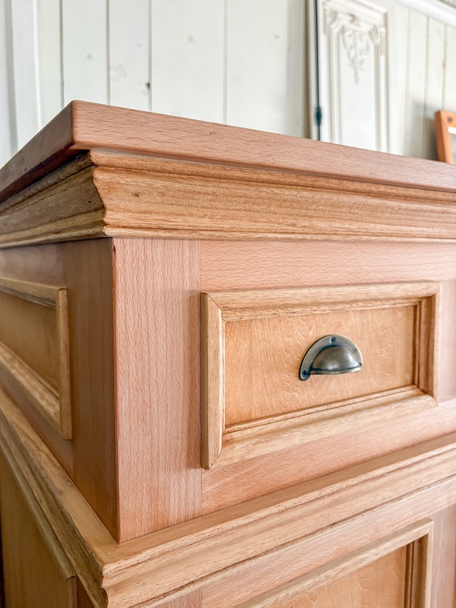 冷蔵ショーケース内蔵レジカウンター158 (カフェ向けショーケースカウンター)W1700 ビーチ無垢材