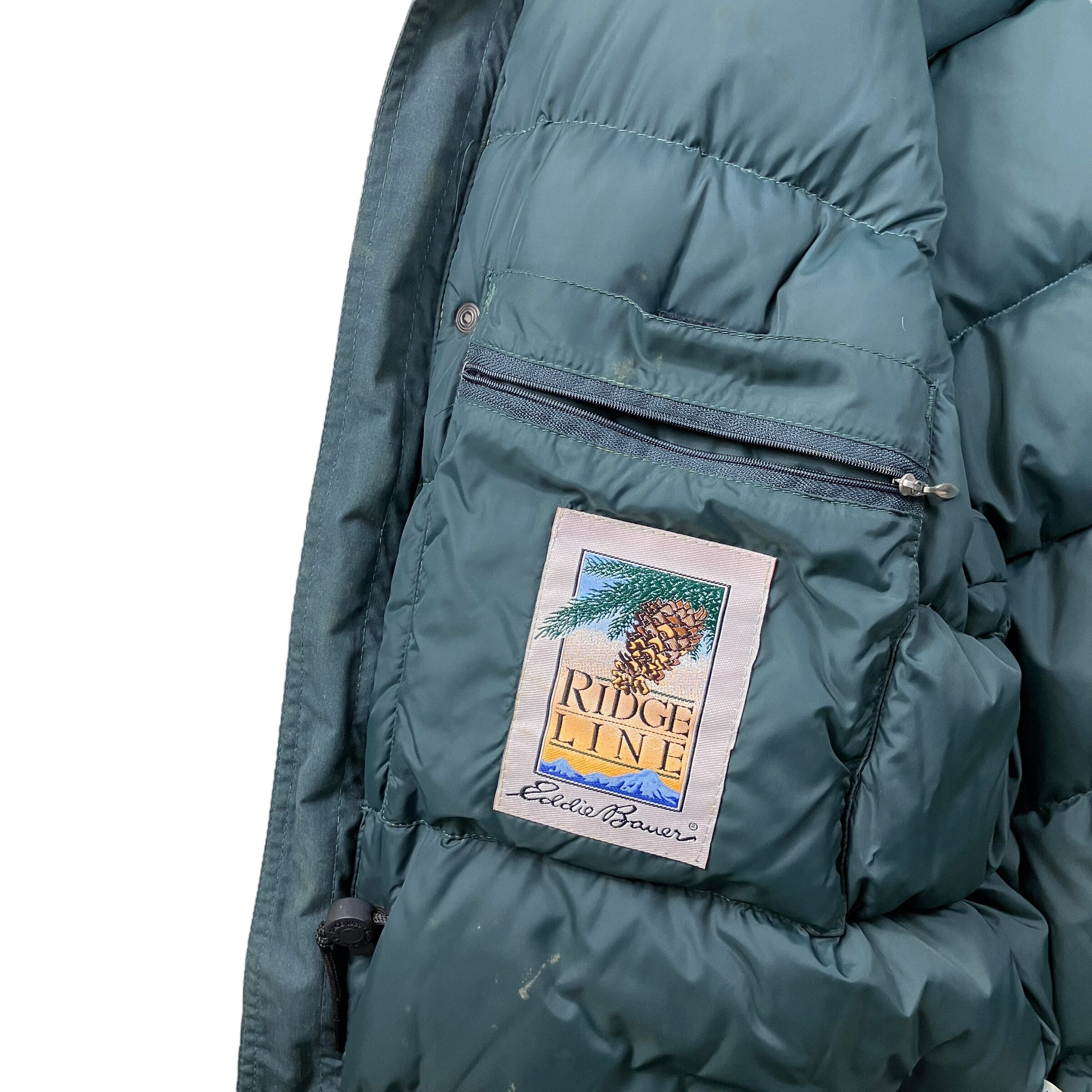 Eddie Bauer 黒タグ後期 リッジライン MADE IN USA 90s Eddie Bauer Black Tag RIDGE LINE GOOSE DOWN PARKA | MARKET