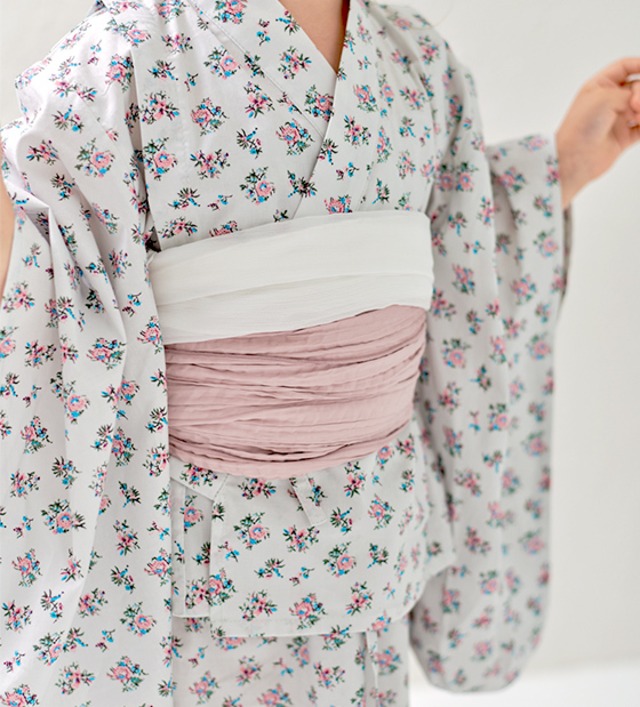 YUKATA long dress〈Light blue〉