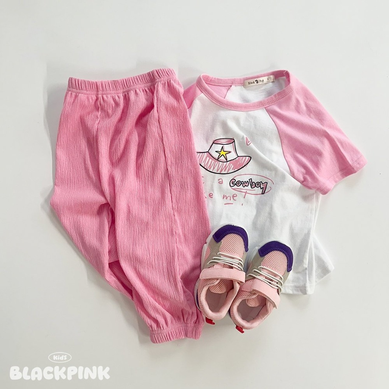 [BLACKPINK] Cowboy Raglan Tee (2XL) / [블랙핑크] 카우보이나그랑티 (2XL)