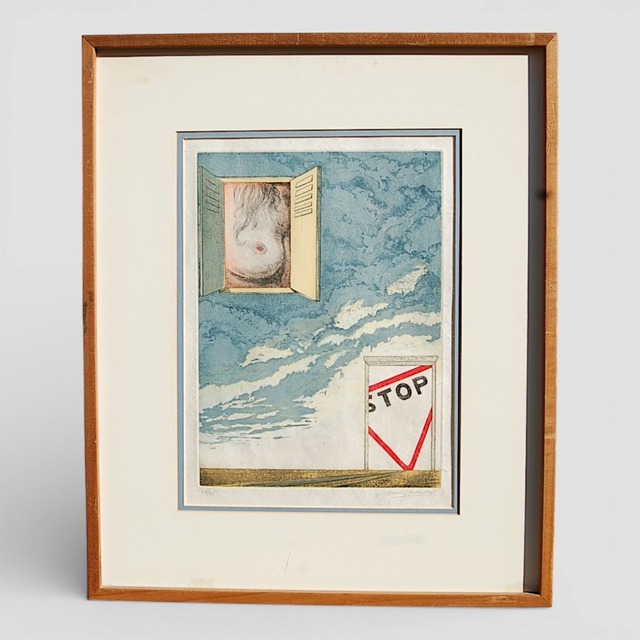 [K2798] Vintage 1970's Contemporary Art ヌード アート