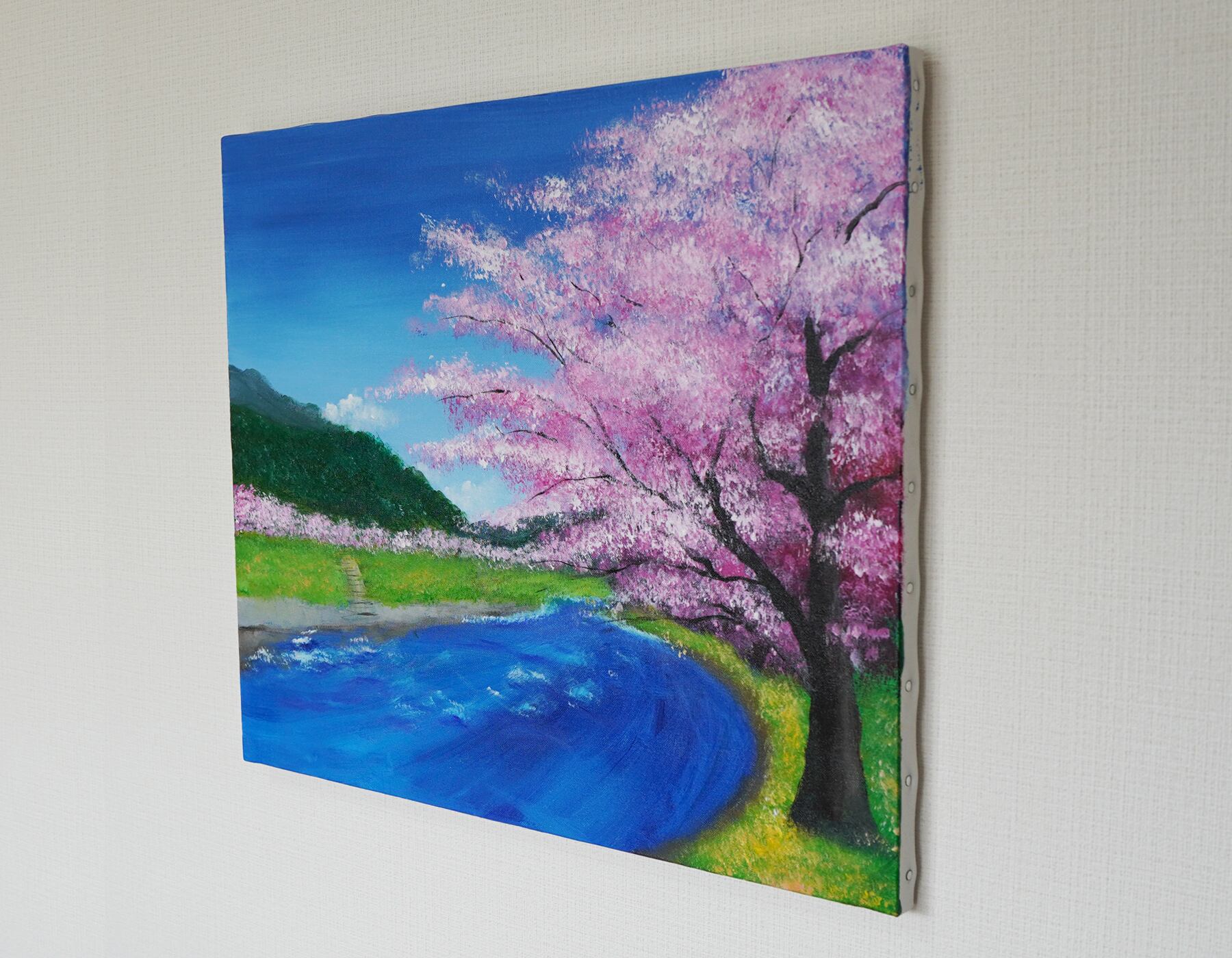 桜と川の風景 | easobi Artshop