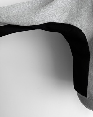 DRIES VAN NOTEN　ASYMMETRIC COLOR BLOCK SWEAT SHIRT