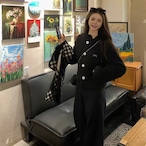 Cropped Black Wool Jacket